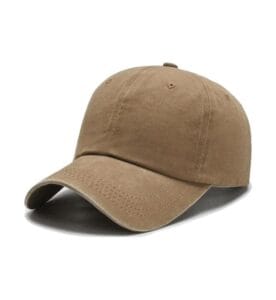 ZY1004 washed baseball cap khaki