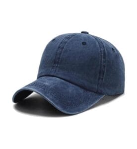 ZY1004 washed baseball cap navy