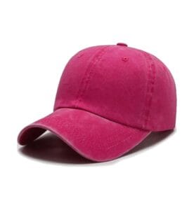 ZY1004 washed baseball cap pink