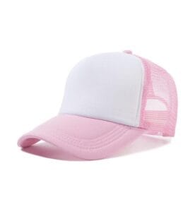 ZY3001 foam front trucker cap white light pink