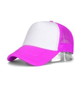 ZY3001 foam front trucker cap white purple pink