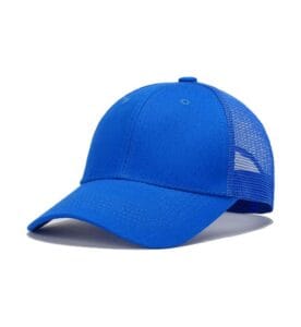 ZY3002 6 panel trucker cap blue