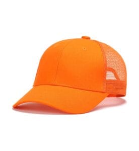 ZY3002 6 panel trucker cap orange