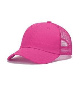 ZY3002 6 panel trucker cap pink