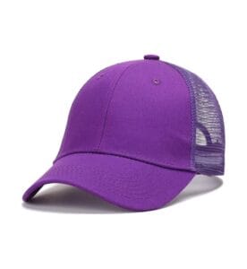 ZY3002 6 panel trucker cap purple
