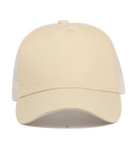 ZY3003 solid colour trucker cap beige