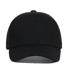 ZY3003 solid colour trucker cap black