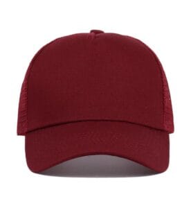 ZY3003 solid colour trucker cap maroon