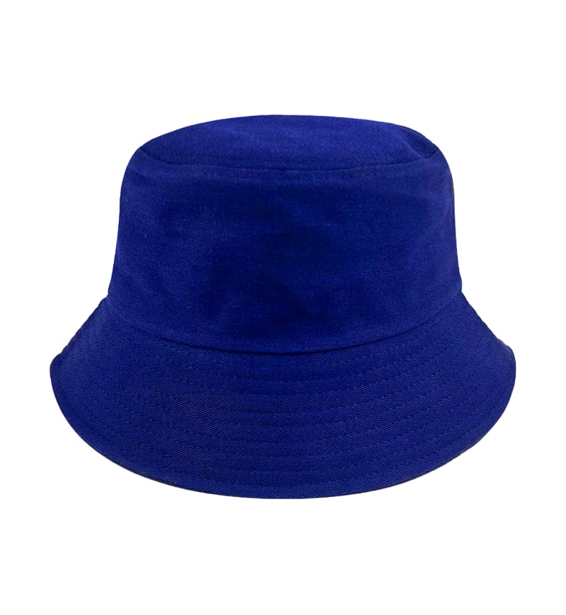 ZY5002 cotton bucket hat adjustable strap-blue