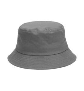 ZY5002 cotton bucket hat adjustable strap grey