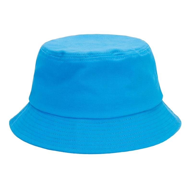 ZY5002 cotton bucket hat adjustable strap-lake blue