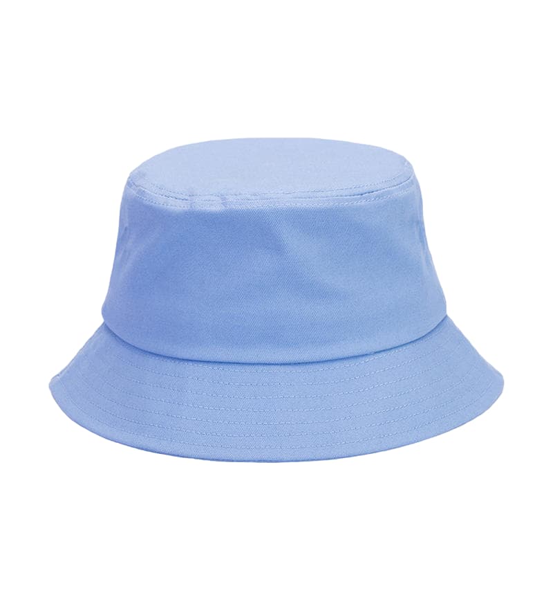 ZY5002 cotton bucket hat adjustable strap-light blue