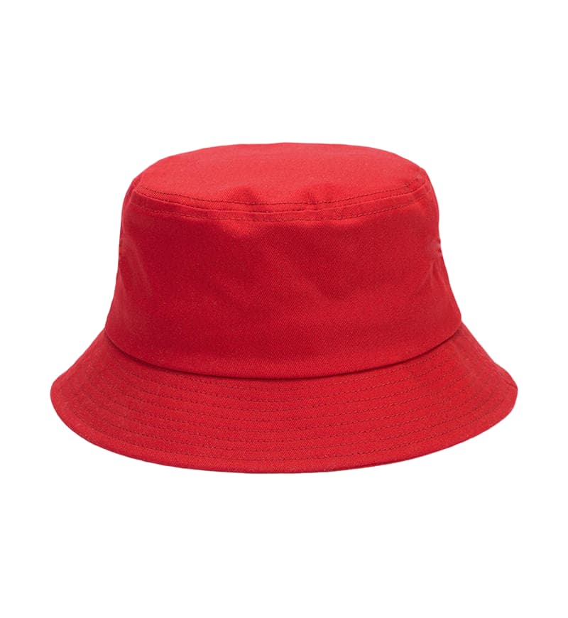 ZY5002 cotton bucket hat adjustable strap-red