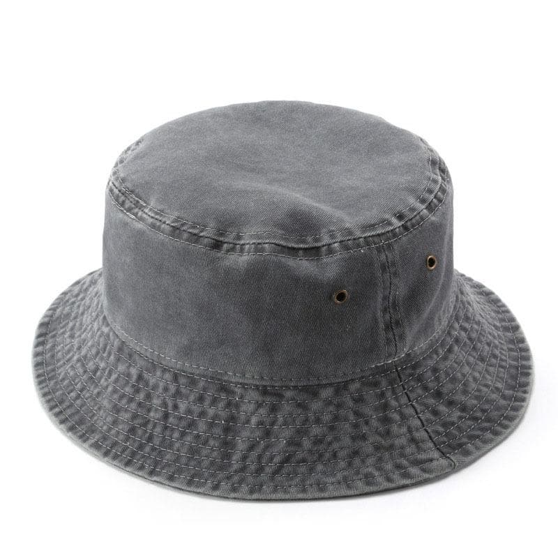 ZY5005 washed bucket hat-grey