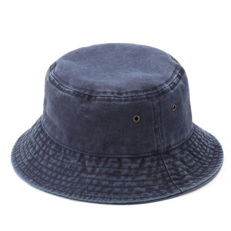 ZY5005 washed bucket hat-navy