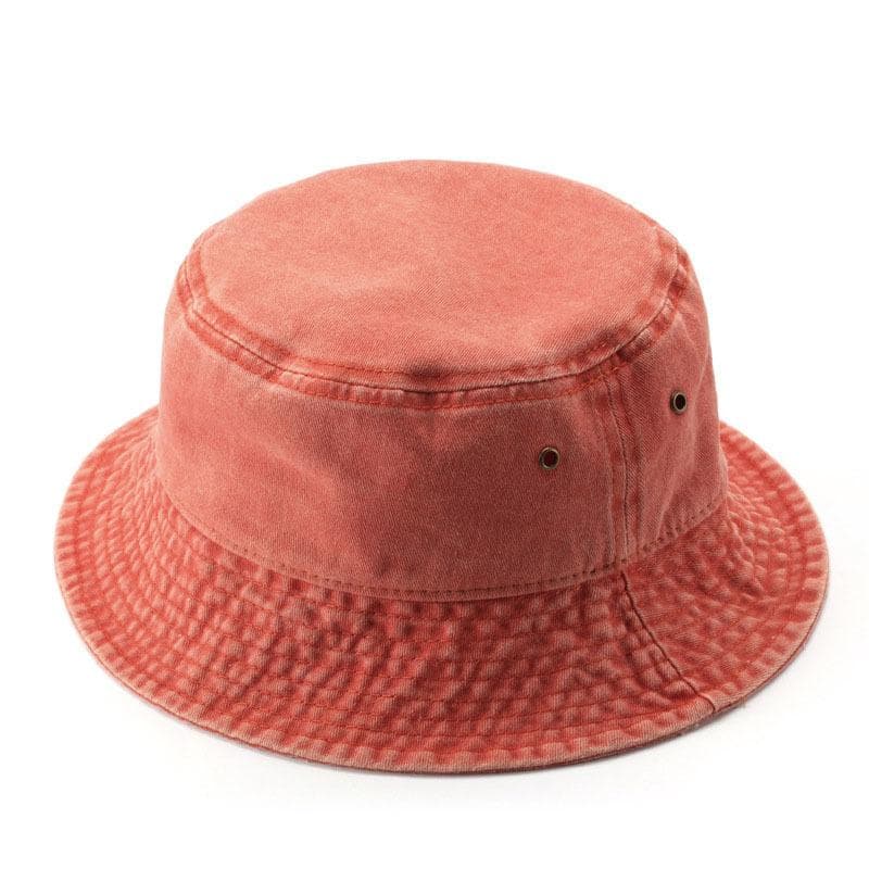 ZY5005 washed bucket hat-oraange