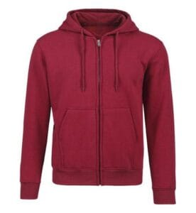 Zip Up Hoodie K2 maroon front