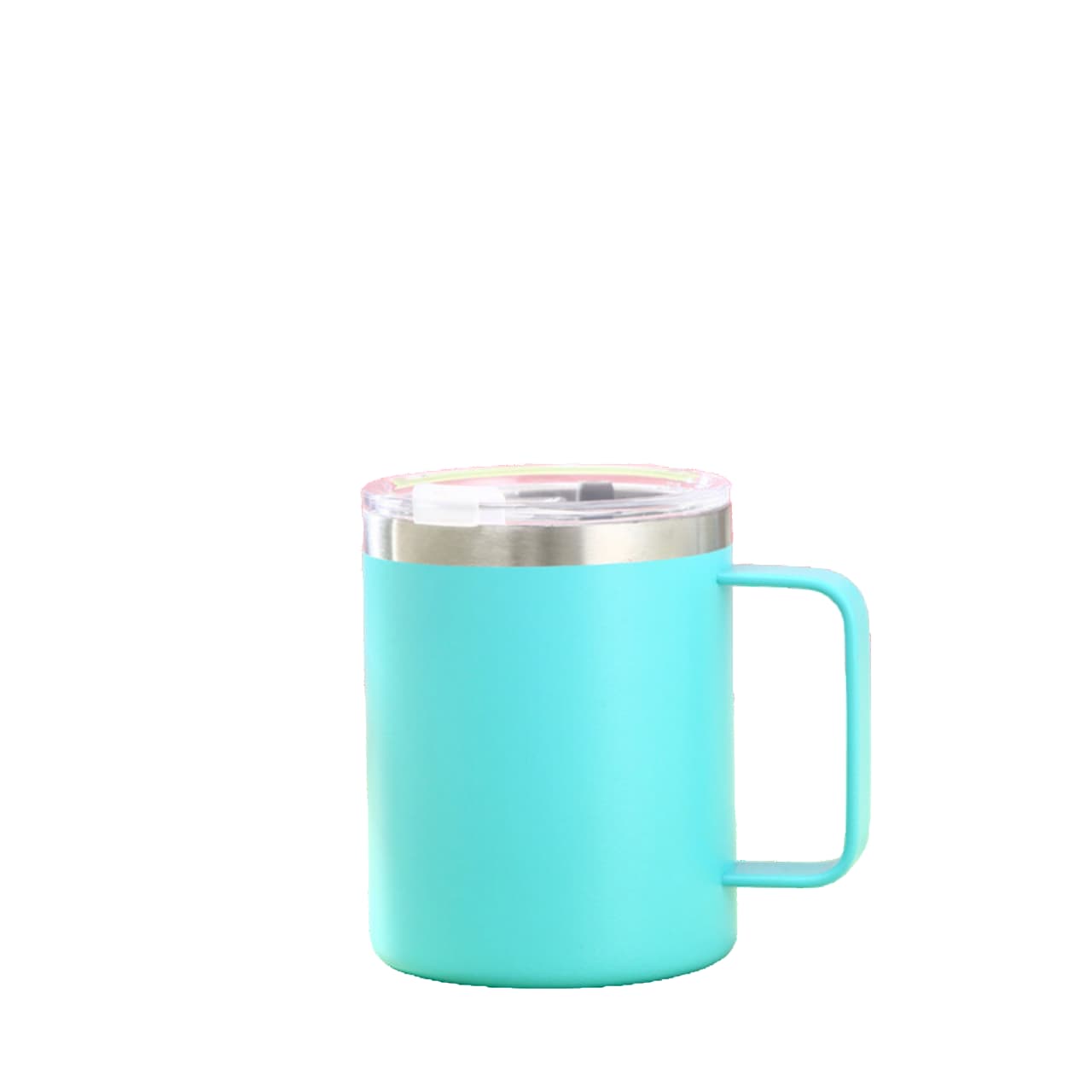 304 stainless steel CUP with handle-aqua