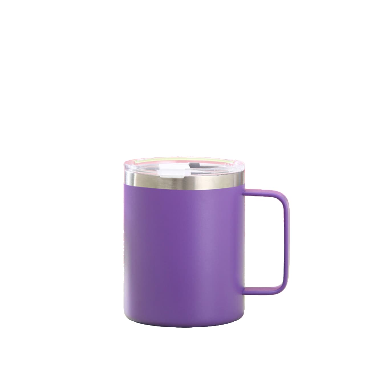 304 stainless steel CUP with handle-purple