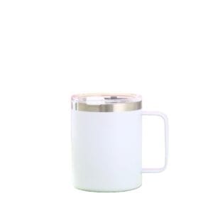 304 stainless steel CUP with handle white