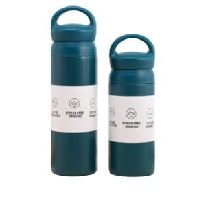 304 stainless steel Japan thermo mug with handle blue