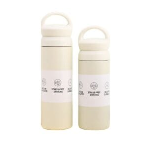 304 stainless steel Japan thermo mug with handle white