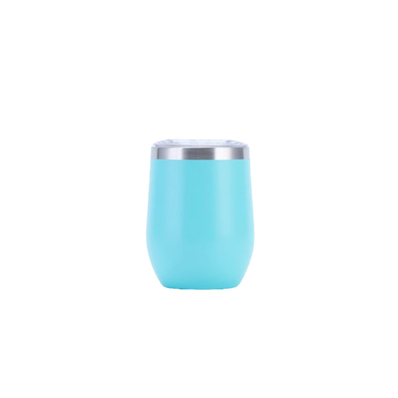 304 stainless steel U-shape eggshell cup-light blue