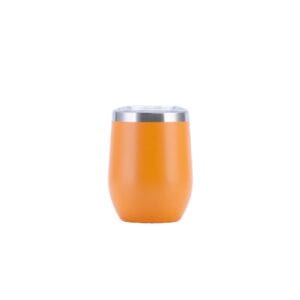 304 stainless steel U shape eggshell cup orange