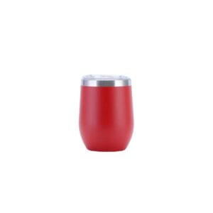 304 stainless steel U shape eggshell cup red