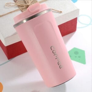 304 stainless steel coffe mug pink