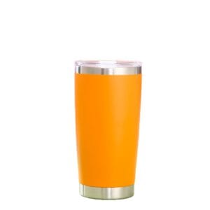 304 stainless steel double layer insulated cup orange