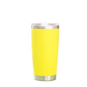304 stainless steel double layer insulated cup yellow