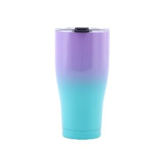 304 stainless steel waist shape THermal mug purple aqua