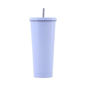 stainless steel straw cup blue