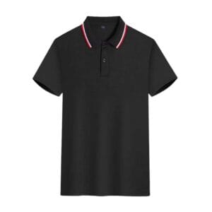 YG2206 Dri Fit Polo Tee Eyelet black