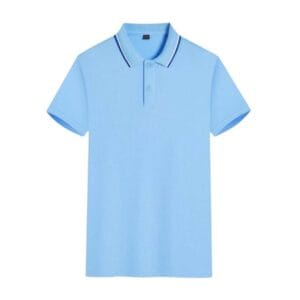 YG2206 Dri Fit Polo Tee Eyelet light blue
