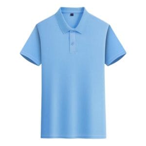 YG2207 Dri Fit Polo Tee Eyelet light blue
