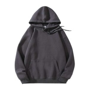 YG681 Cotton Hoodie Dark Grey