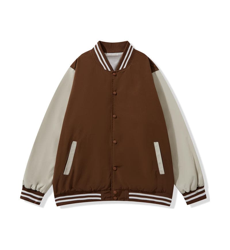 baseball windbreaker PGY-D807-brown front