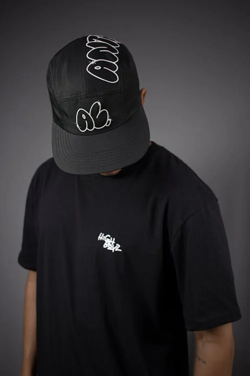A man wearing a cool cap showcasing how to build hype for a product launch.